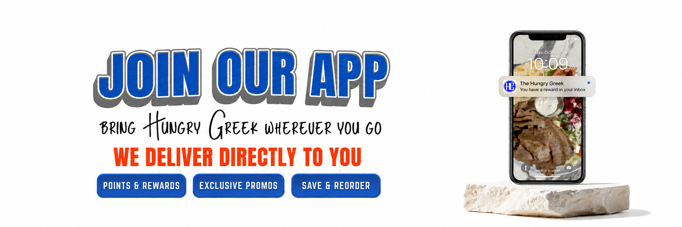 Hungry Greek Banner Join Our App